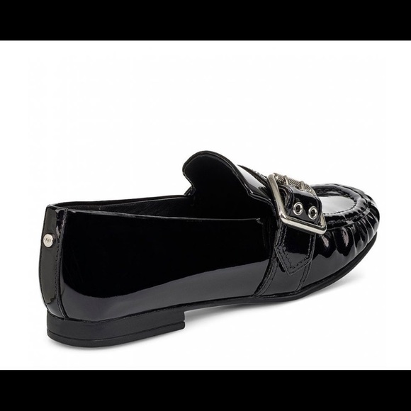 NEW 9.5 UGG Black Patent Flats Loafers EU 40.5 - Picture 4 of 8